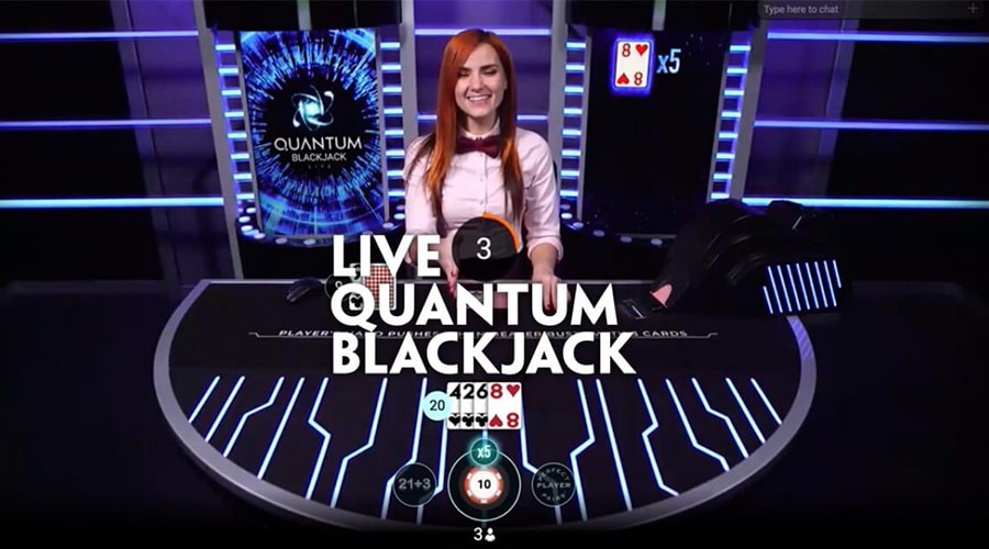 بازی زنده بلک جک کوانتوم (Quantum Blackjack)