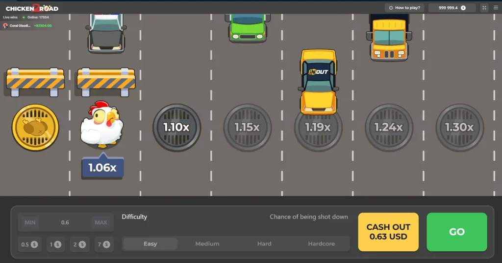 محیط بازی جاده مرغ